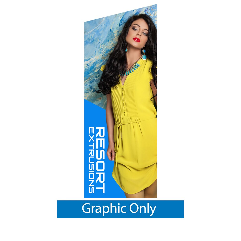 VAIL-120DB Backlit Black Freestyle 3ft x 8ft — Single Sided Graphic Only Front